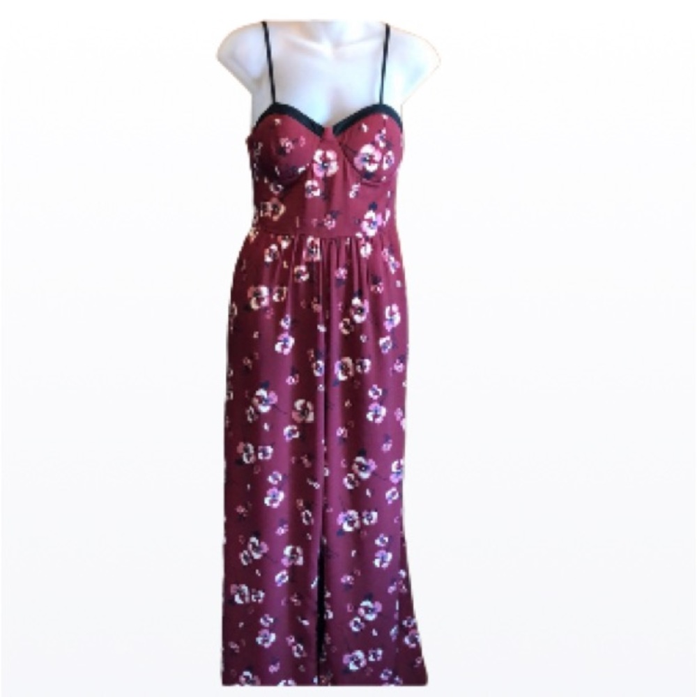 One piece floral pant suit with wider legs size small Band of Gypsy casual wear